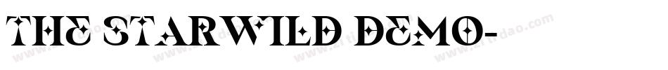 THE STARWILD DEMO字体转换